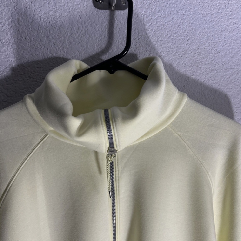 Spanx Airessentials Women's Crop Quarter Zip Pullover 2X Yellow Athleisure - Picture 3 of 7